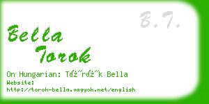 bella torok business card